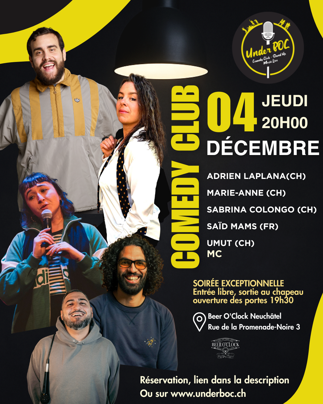 Underboc Comedy Club 04 Décembre 2025