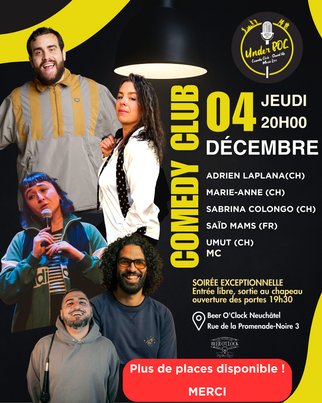 Underboc Comedy Club 04 Décembre 2025