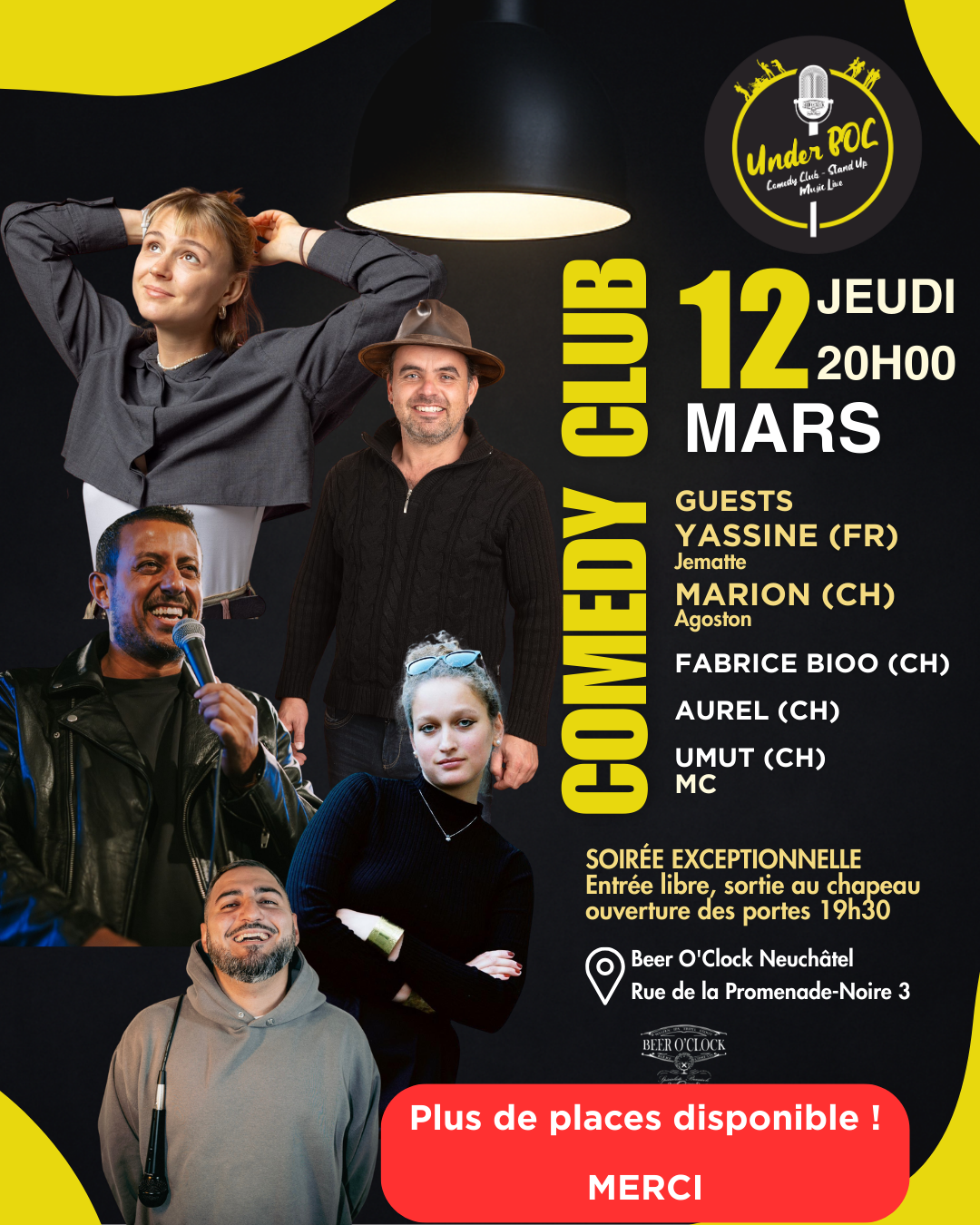 Underboc Comedy Club 12 Mars 2026