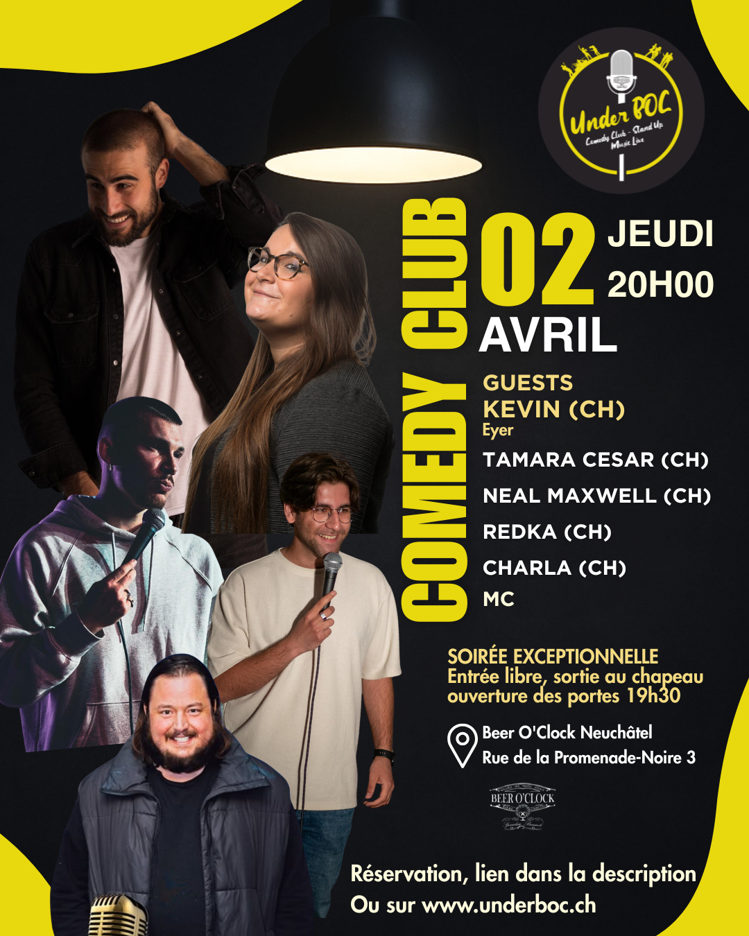 Underboc Comedy Club 02 Avril 2026