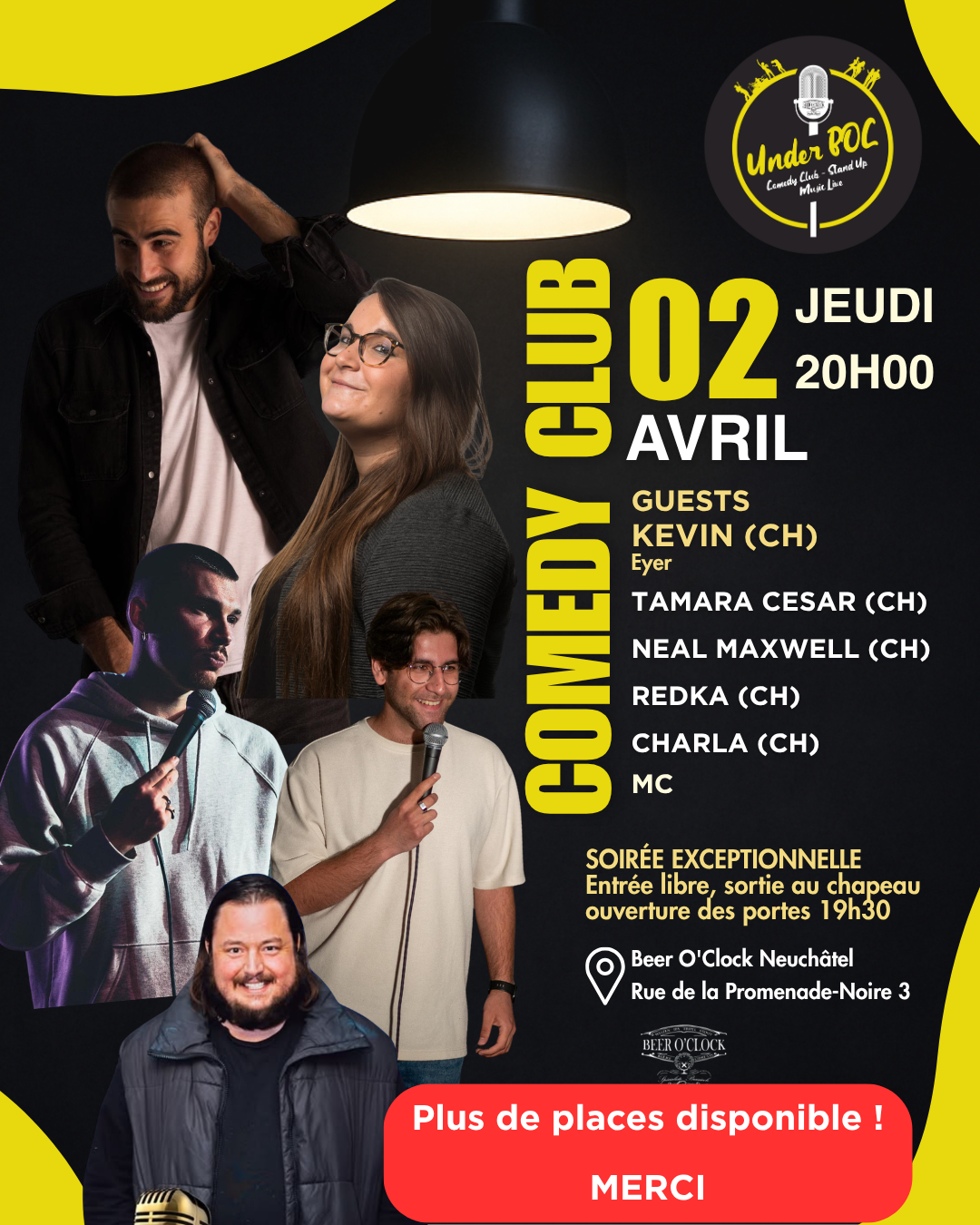 Underboc Comedy Club 02 Avril 2026