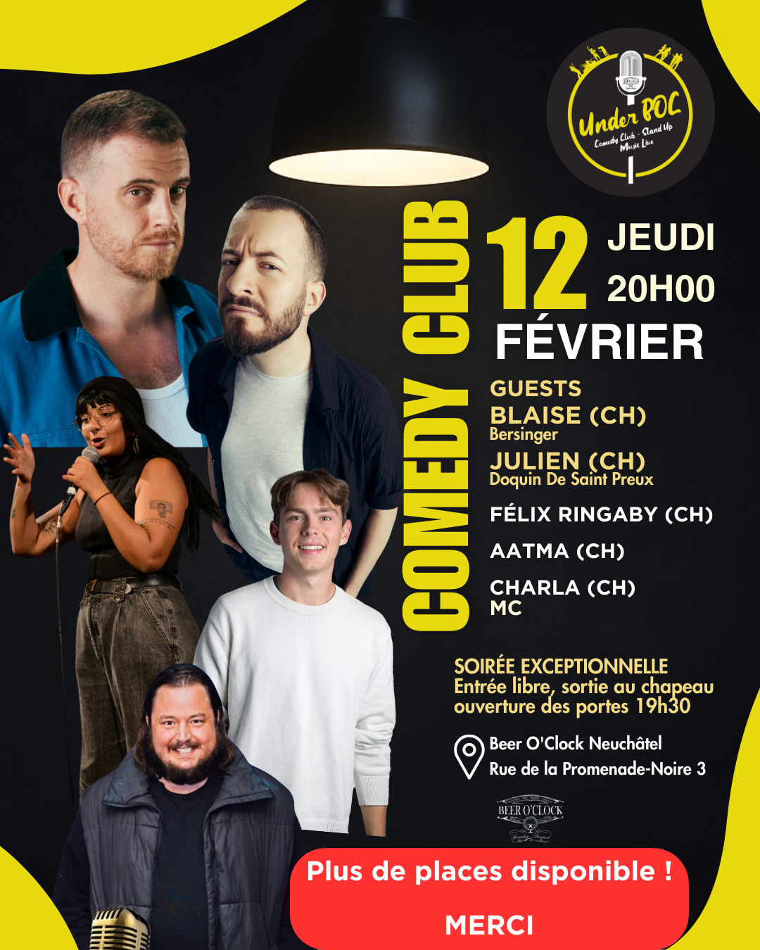 Underboc Comedy Club 12 Février 2026